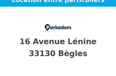 location garage 70 € CC /mois à proximité de Fargues-Saint-Hilaire (33370)