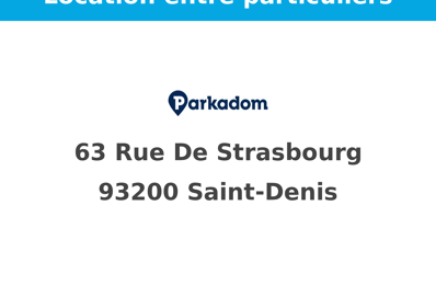 location garage 1 000 € CC /mois à proximité de Saint-Denis (93210)