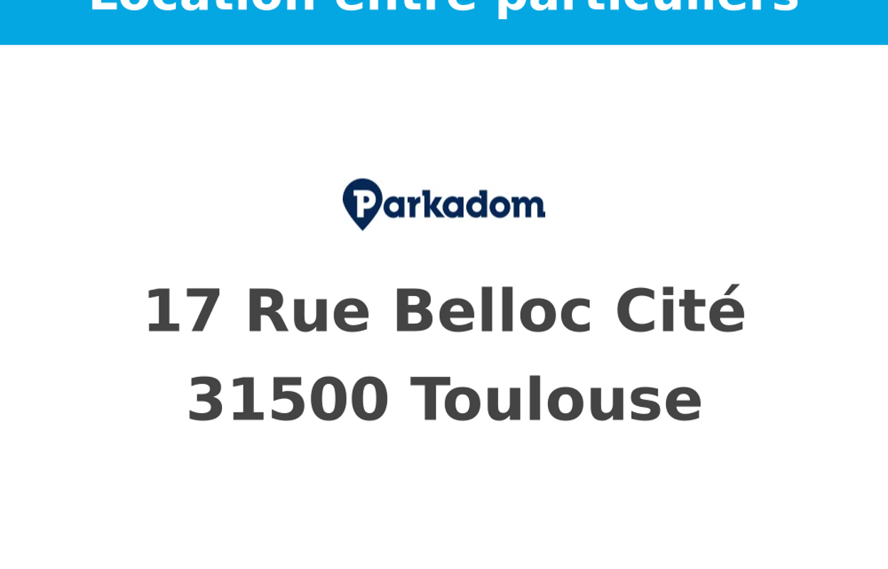 garage  pièces  m2 à louer à Toulouse (31500)