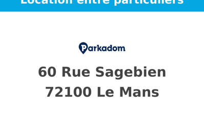 location garage 80 € CC /mois à proximité de Le Mans (72100)