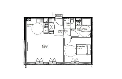 appartement 2 pièces 45 m2 à vendre à Tarbes (65000)