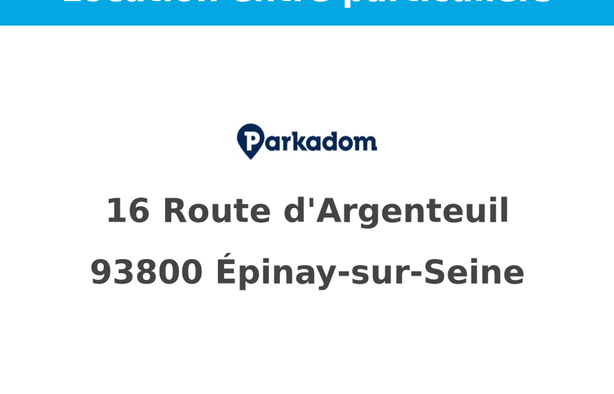 garage  pièces  m2 à louer à Épinay-sur-Seine (93800)