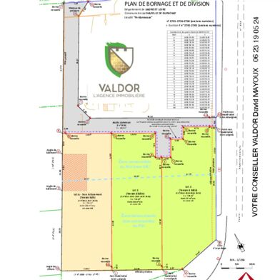 Terrain 721 m²