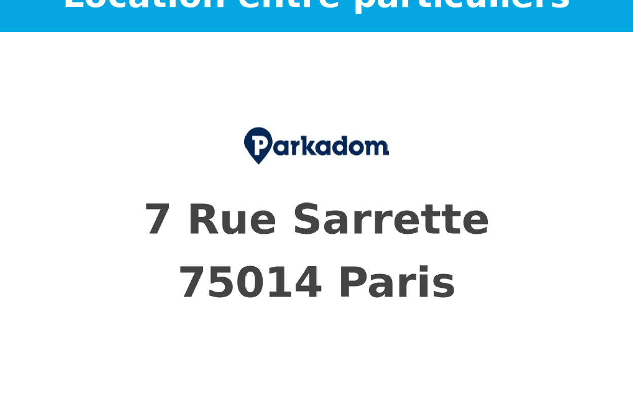 garage  pièces  m2 à louer à Paris 14 (75014)