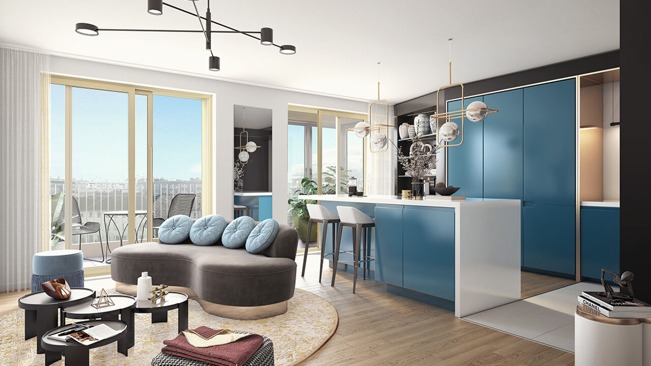 appartement neuf T3, T5 pièces 77 à 134 m2 à vendre à Paris 15 (75015)