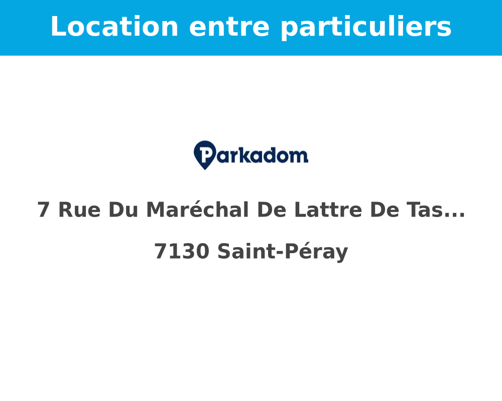 Location Parking à Saint-Péray 300 € CC /mois