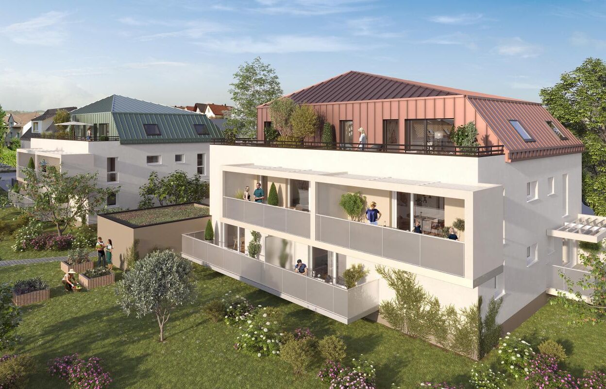 appartement neuf T2, T3 pièces 40 à 66 m2 à vendre à Fegersheim (67640)