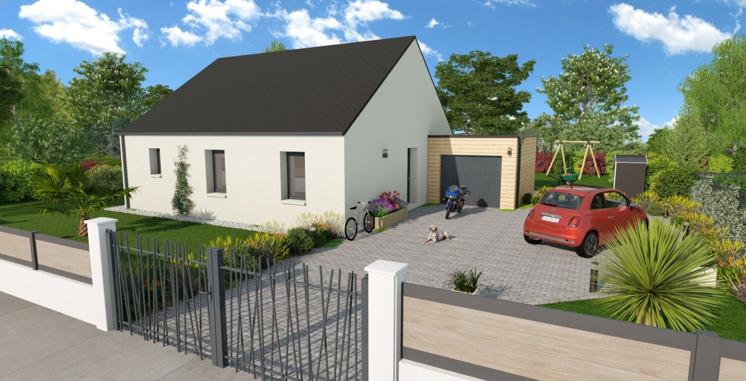 Projet de construction d'une maison 80.07 m² avec terrai... — photo 1