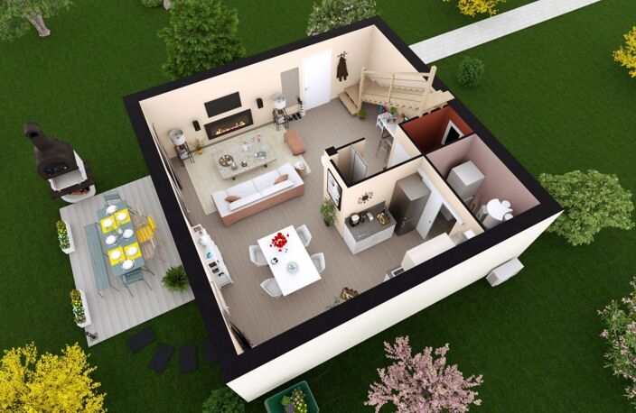 Projet de construction d'une maison 92.62 m² avec terrai... — photo 3