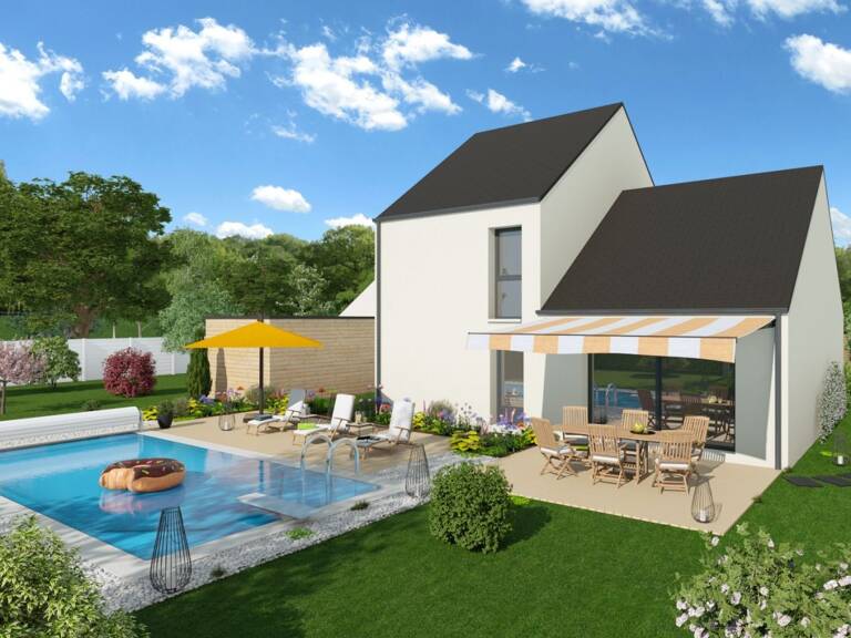 Projet de construction d'une maison 110.54 m² avec terra... — photo 1