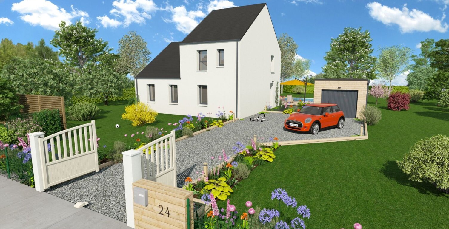 Projet de construction d'une maison 110.54 m² avec terra... — photo 1