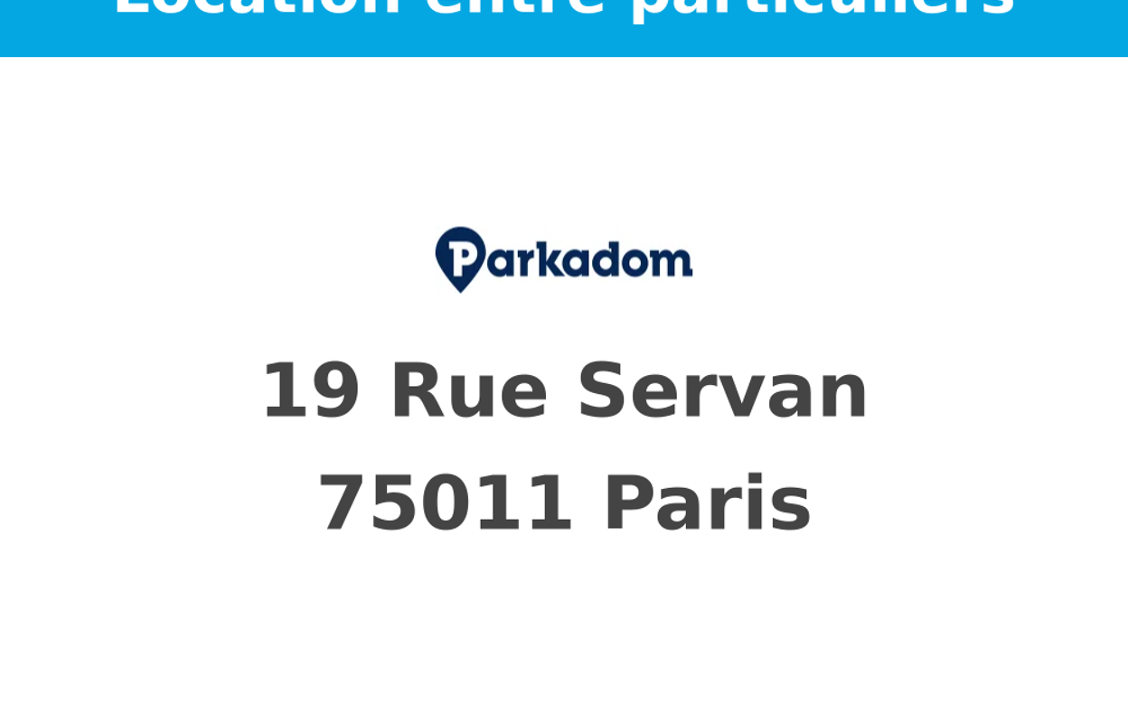 garage  pièces  m2 à louer à Paris 11 (75011)