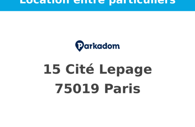 garage  pièces  m2 à louer à Paris 19 (75019)