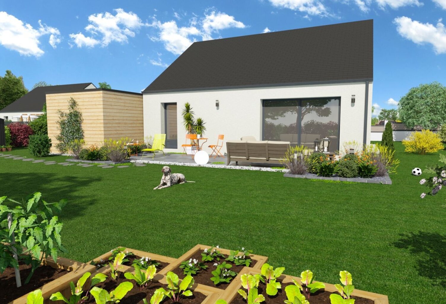 Projet de construction d'une maison 80.07 m² avec terrai... — photo 1