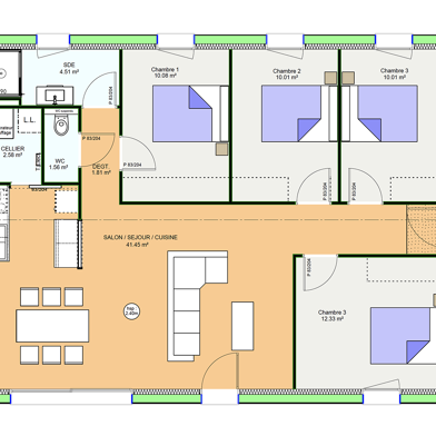 Maison 5 pièces 216480 €