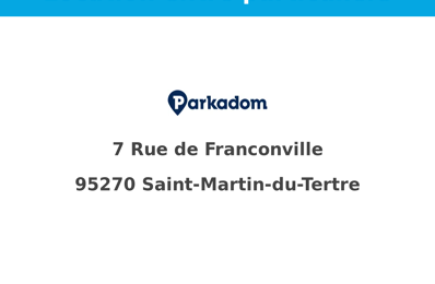 location garage 30 € CC /mois à proximité de Montsoult (95560)