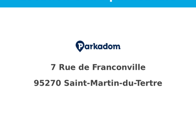 location garage 30 € CC /mois à proximité de Bessancourt (95550)