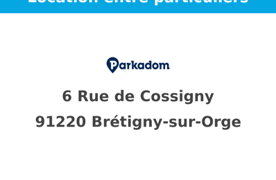 location garage 50 € CC /mois à proximité de Longjumeau (91160)