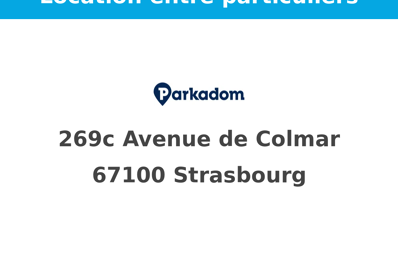 location garage 89 € CC /mois à proximité de Strasbourg (67200)