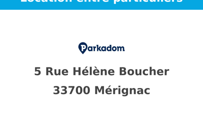 location garage 60 € CC /mois à proximité de Bordeaux (33300)