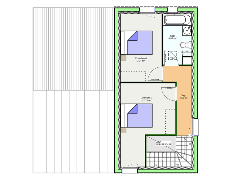 Projet de construction d'une maison 110.54 m² avec terra... — photo 1