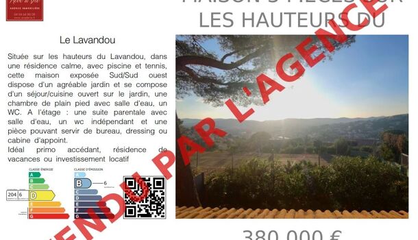 Villa / Maison 3 pièces  à vendre Lavandou (Le) 83980