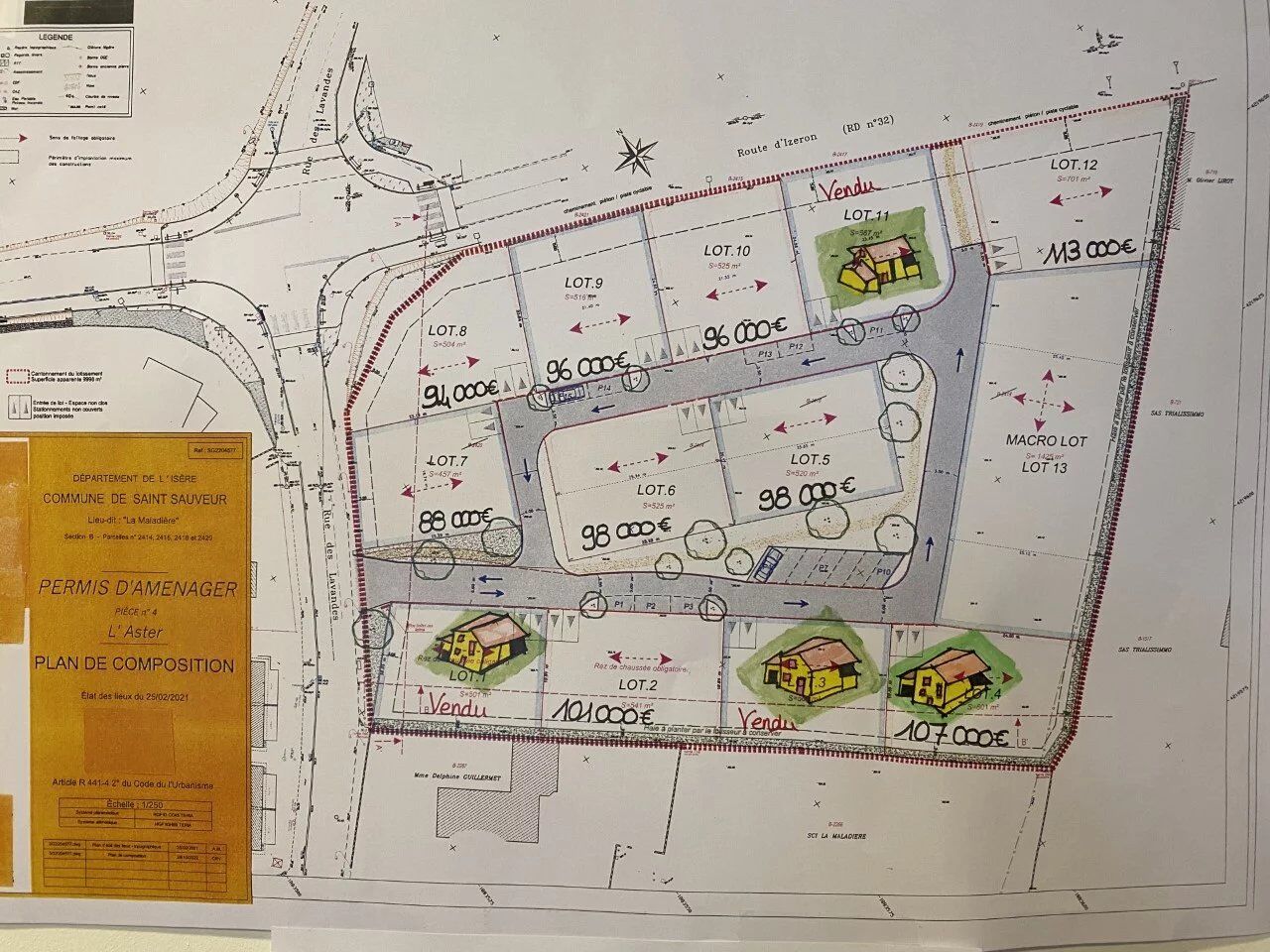 Terrain  à vendre Saint-Sauveur 38160