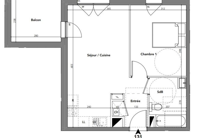 Appartement T2 Sur cluses avec 2 parkings — photo 3