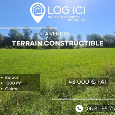 Terrain  43000 €
