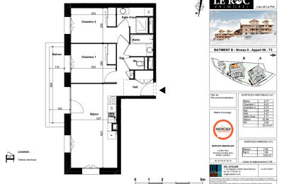 appartement 3 pièces 54 m2 à vendre à Les Avanchers-Valmorel (73260)