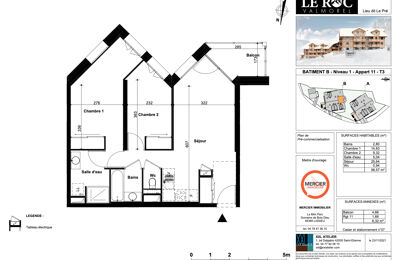 appartement 3 pièces 59 m2 à vendre à Les Avanchers-Valmorel (73260)