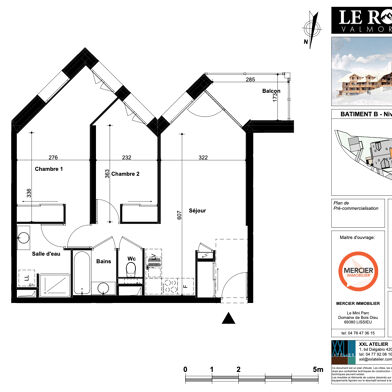 Appartement 3 pièces 59 m²