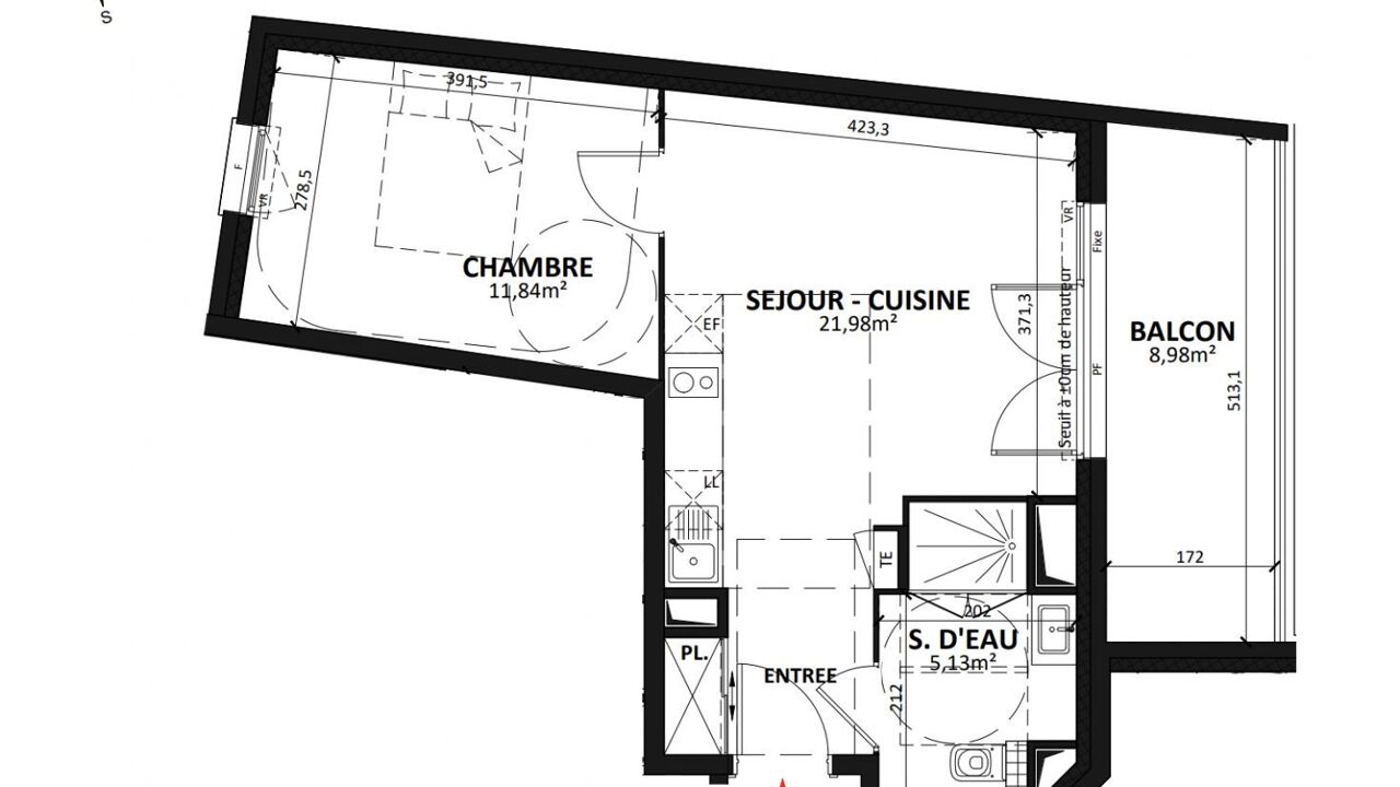 appartement 2 pièces 39 m2 à vendre à Puget-sur-Argens (83480)