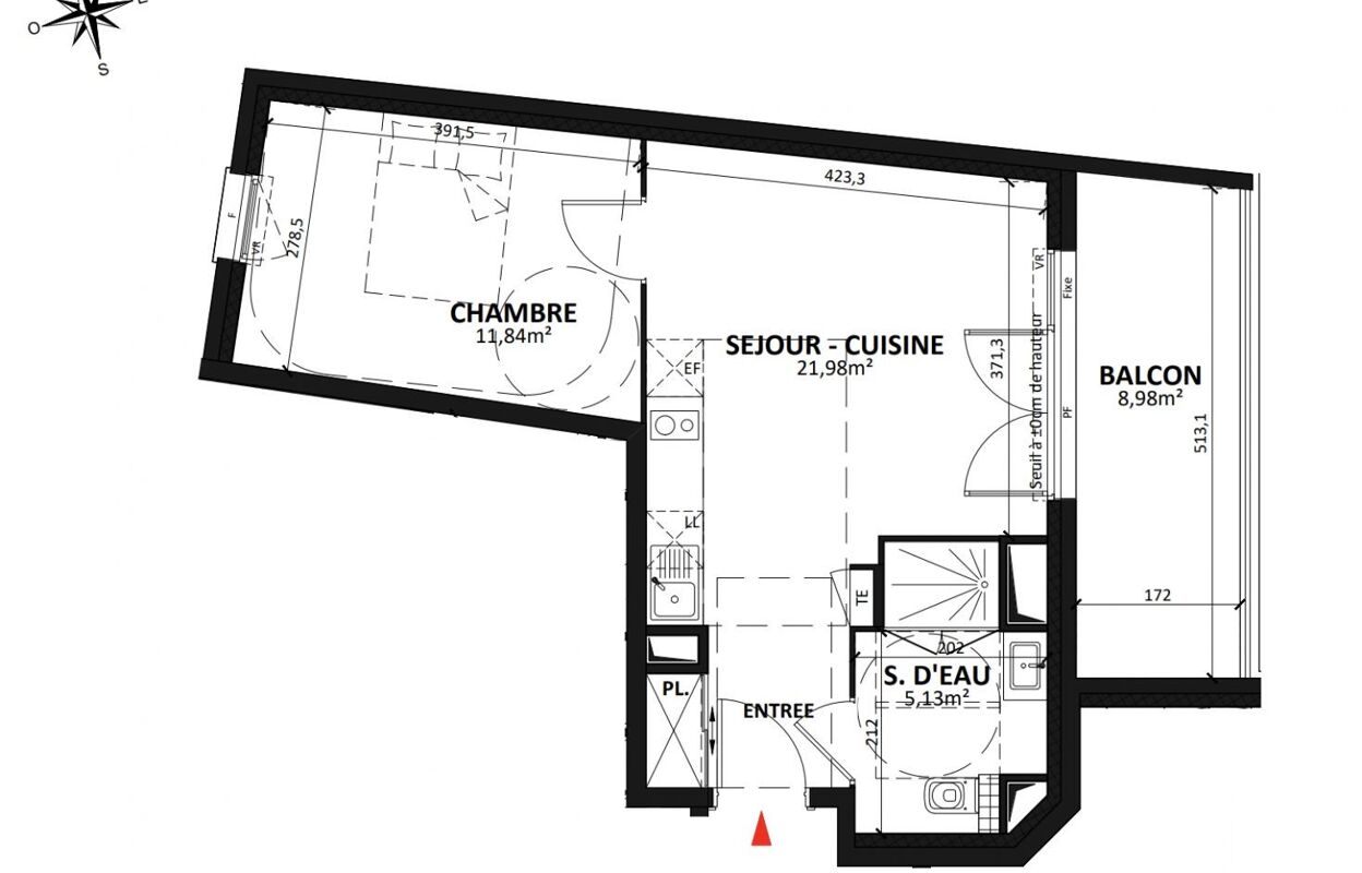 appartement 2 pièces 39 m2 à vendre à Puget-sur-Argens (83480)