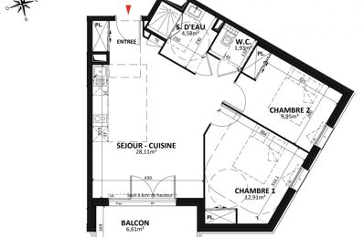 appartement 3 pièces 57 m2 à vendre à Puget-sur-Argens (83480)