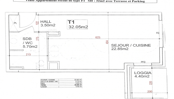 Appartement 1 pièces  à vendre Montpellier 34000