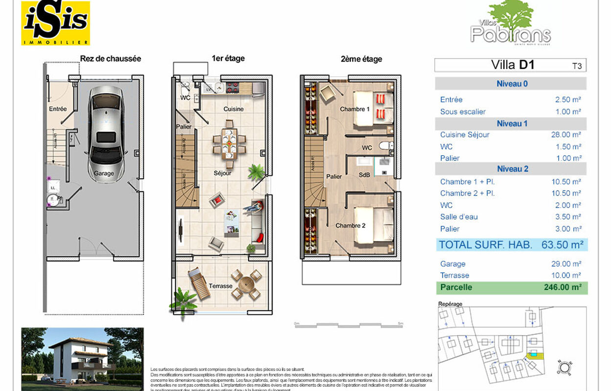 maison 3 pièces 63 m2 à vendre à Sainte-Marie-la-Mer (66470)