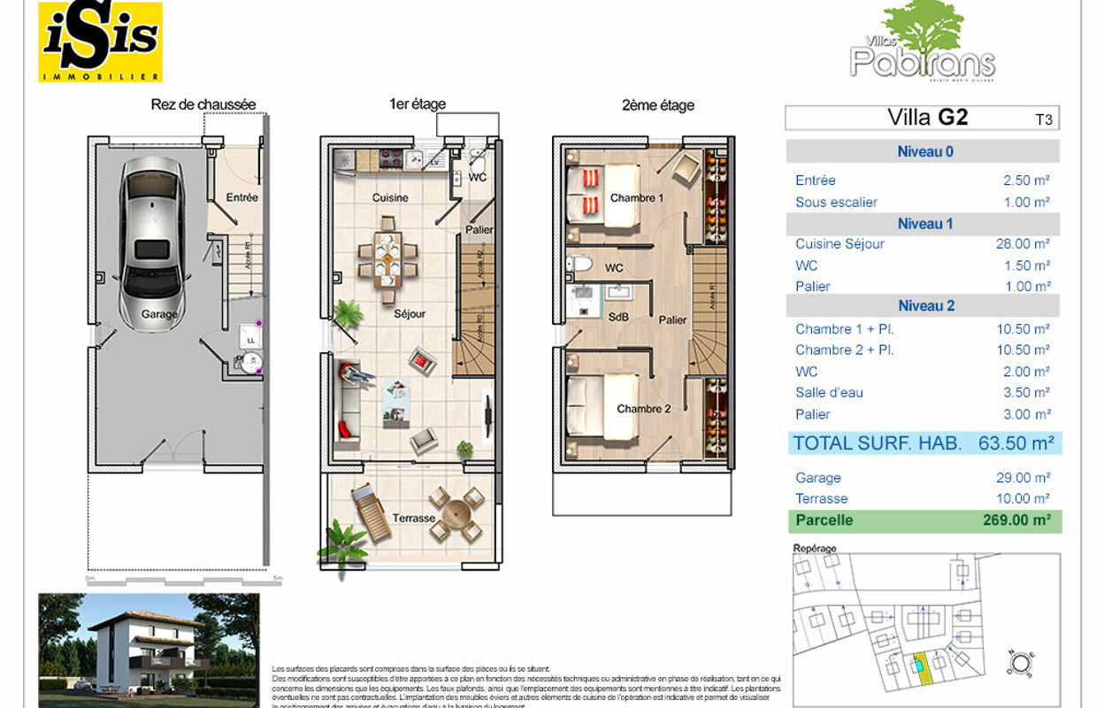 maison 3 pièces 63 m2 à vendre à Sainte-Marie-la-Mer (66470)