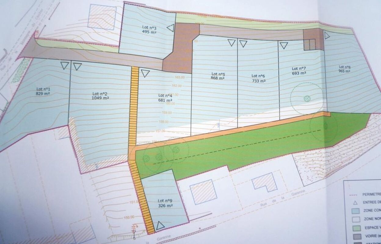 terrain  pièces 829 m2 à vendre à Guémené-sur-Scorff (56160)