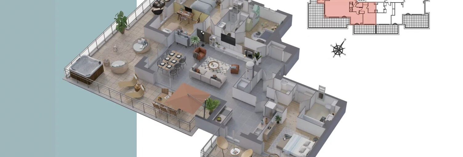 Appartement 5 Pièces 133 m² à vendre à Le Cannet (06110)