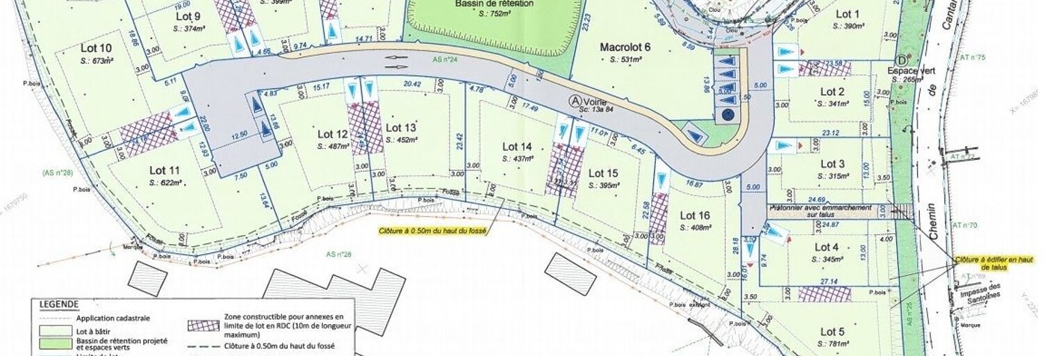 Terrain  437 m² à vendre à Lézignan-Corbières (11200)
