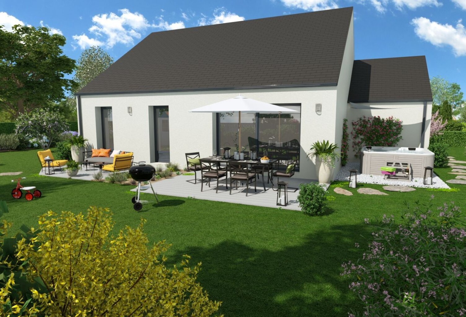 Projet de construction d'une maison 89.33 m² avec terrai... — photo 1