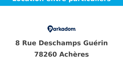 garage  pièces  m2 à louer à Achères (78260)