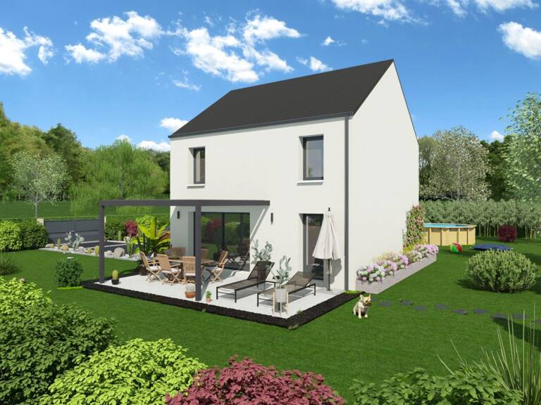 Projet de construction d'une maison 92.62 m² avec terrai... — photo 1