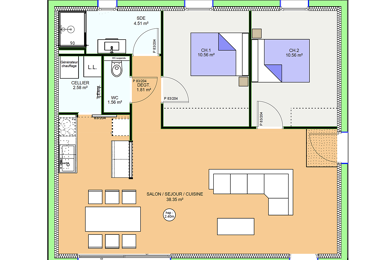 Maison 3 pièces 172200 €