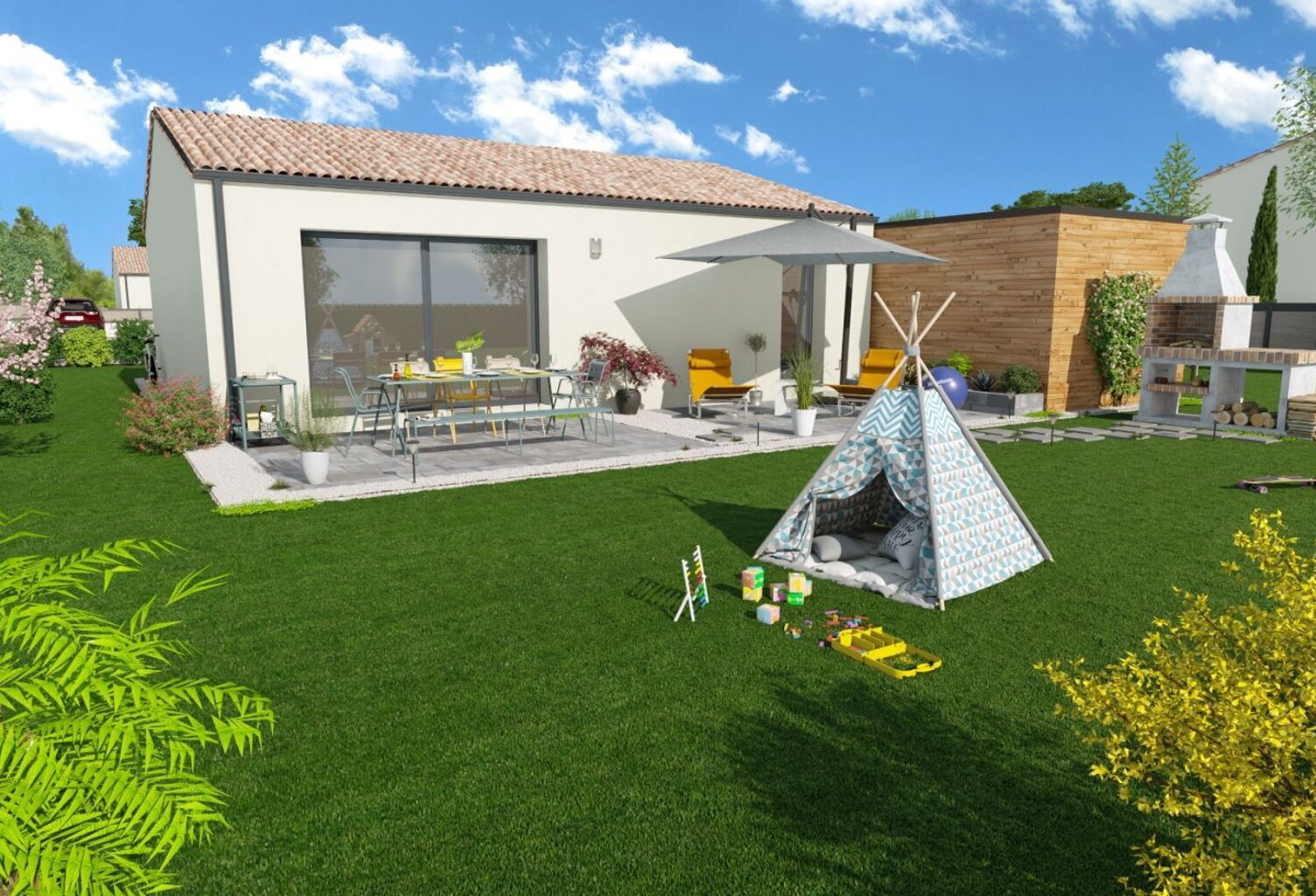 Projet de construction d'une maison 69.93 m² avec terrai... — photo 1