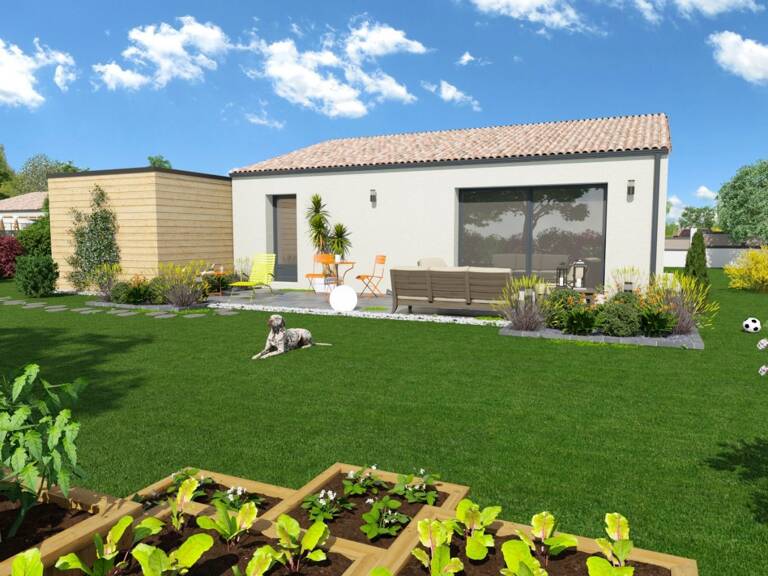 Projet de construction d'une maison 80.07 m² avec terrai... — photo 1