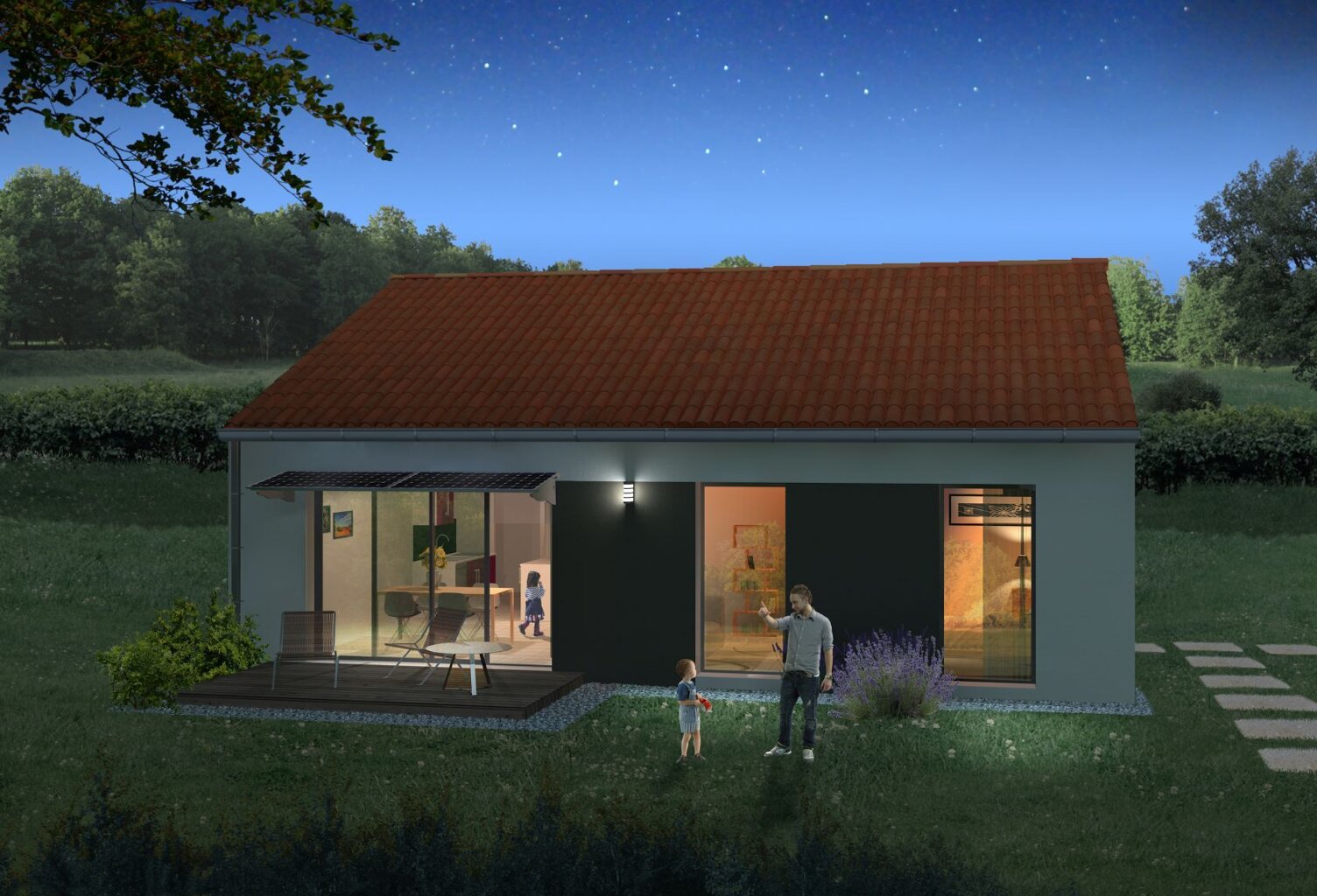 Projet de construction d'une maison 89.33 m² avec terrai... — photo 1