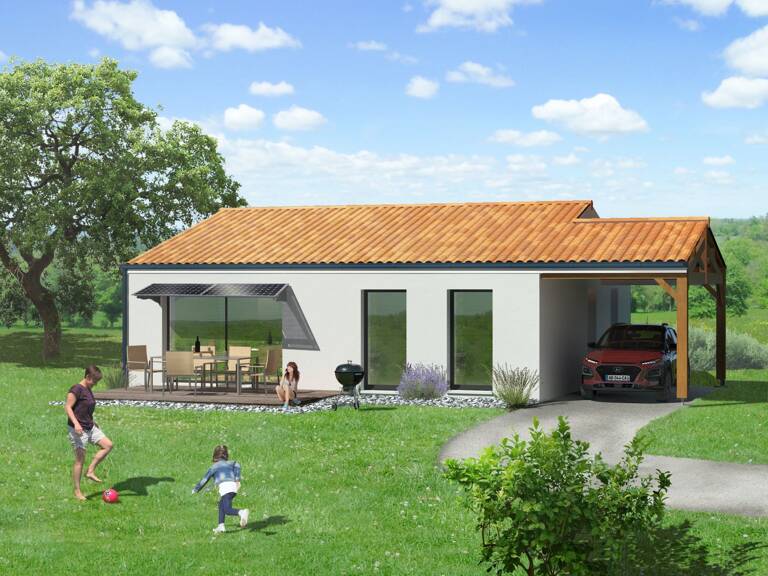 Projet de construction d'une maison 89.33 m² avec terrai... — photo 1