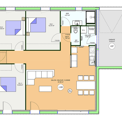 Maison 4 pièces 201337 €